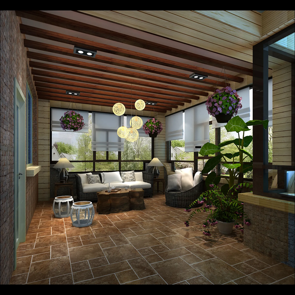 別墅區(qū)陽臺(tái)